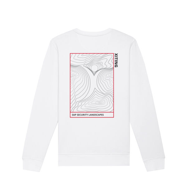 Sweatshirt Unisex Back Print "Red Landscape" Miniaturansicht