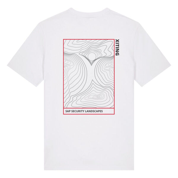 T-Shirt Unisex Back Print "Red Landscape" Miniaturansicht