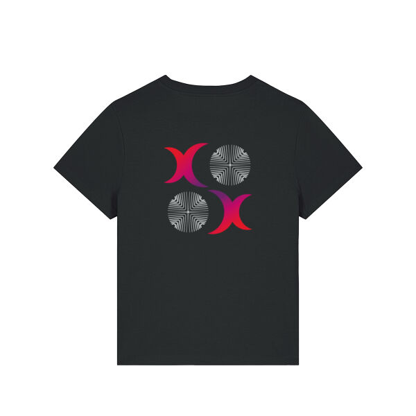 T-Shirt Women Back Print "Circles" Miniaturansicht