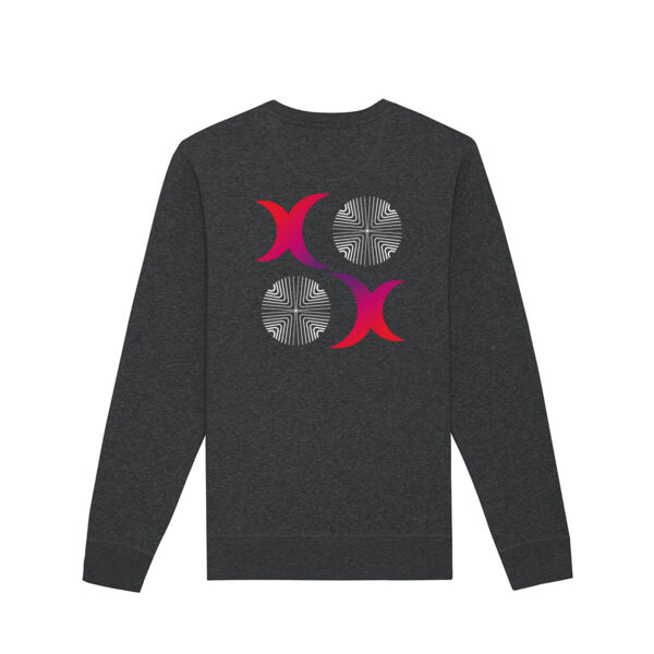Sweatshirt Unisex Back Print "Circles" Miniaturansicht