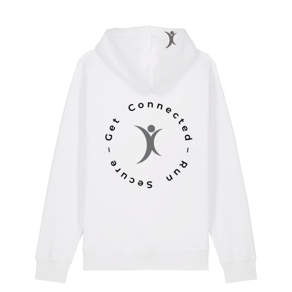 Hoodie Unisex Back Print "Ring" Light Miniaturansicht