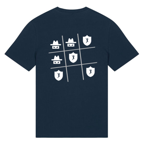 T-Shirt Unisex Back Print "TicTacToe" Miniaturansicht