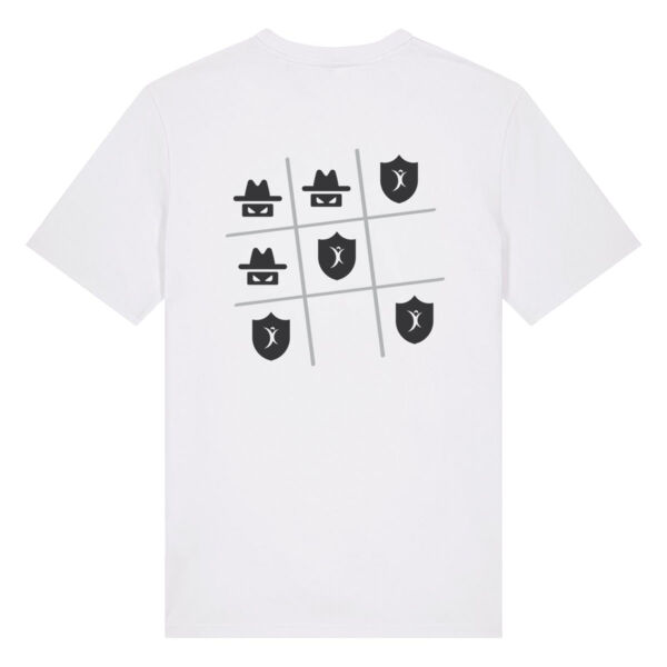 Unisex T-Shirt Back Print "TicTacToe" Light Miniaturansicht