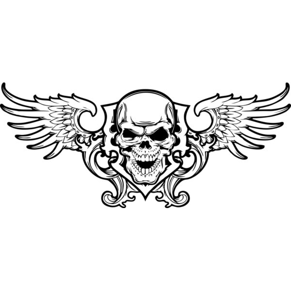 Flügel Totenkopf Miniaturansicht