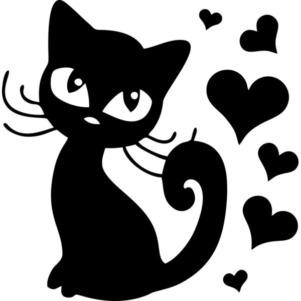 Katze Herzen Miniaturansicht